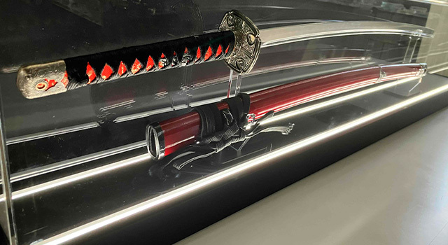 日本刀照明付きケース販売